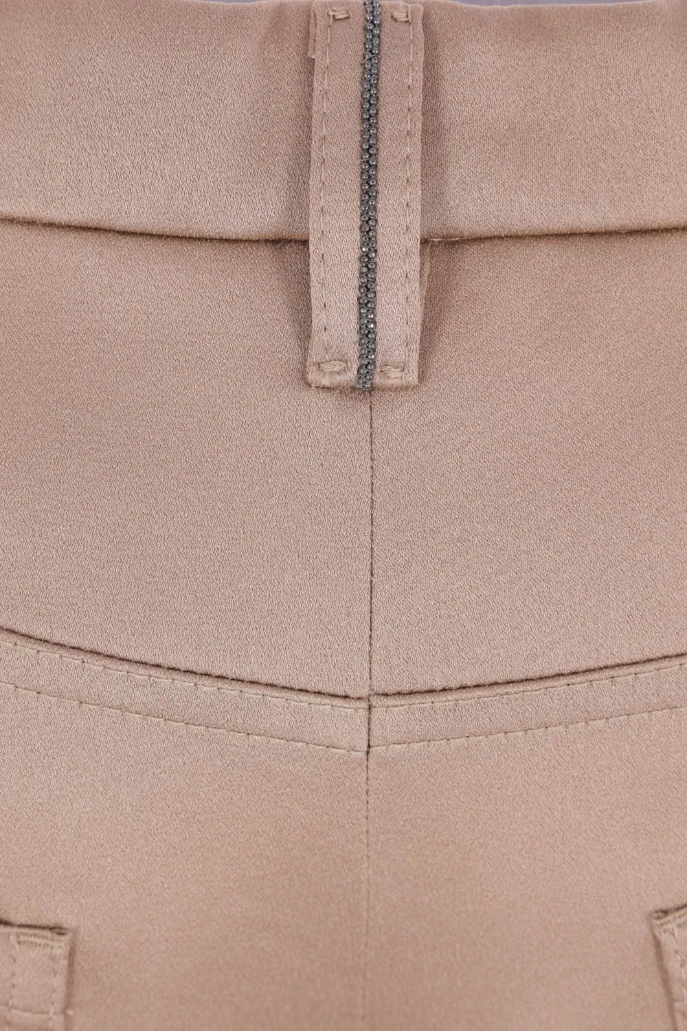 Monili Detailed Straight Leg Trousers