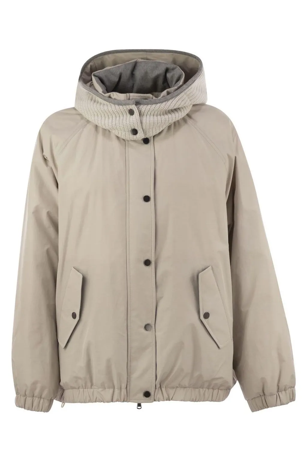 Elasticated Hem Hooded Jacket