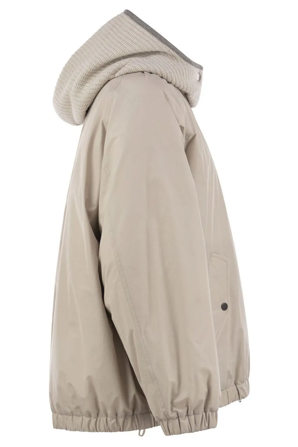 Elasticated Hem Hooded Jacket