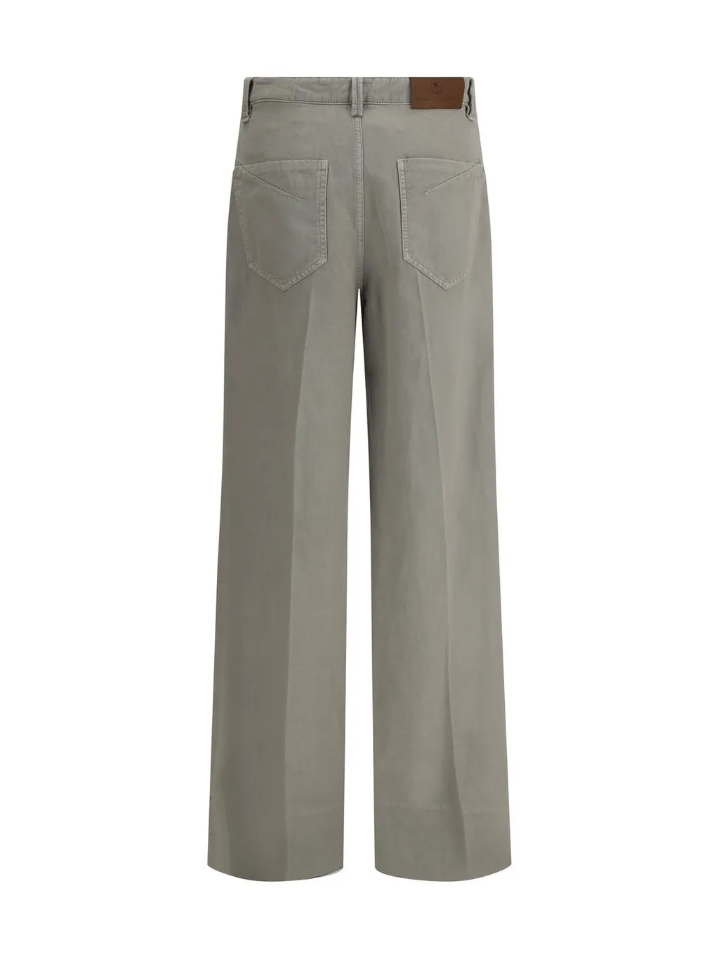 Garment-Dyed Loose Trousers