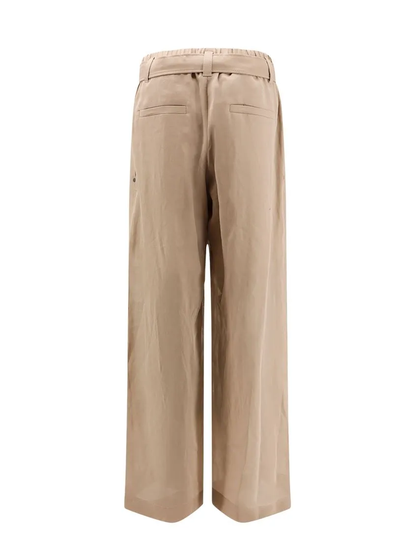 Belted Wide-Leg Trousers
