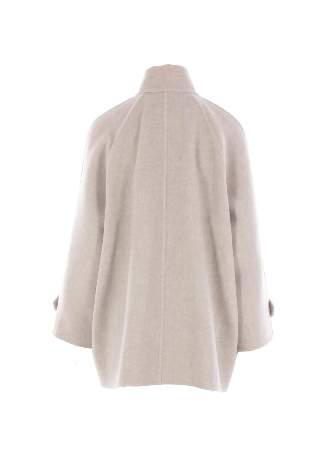 Double-Breasted High Neck Coat