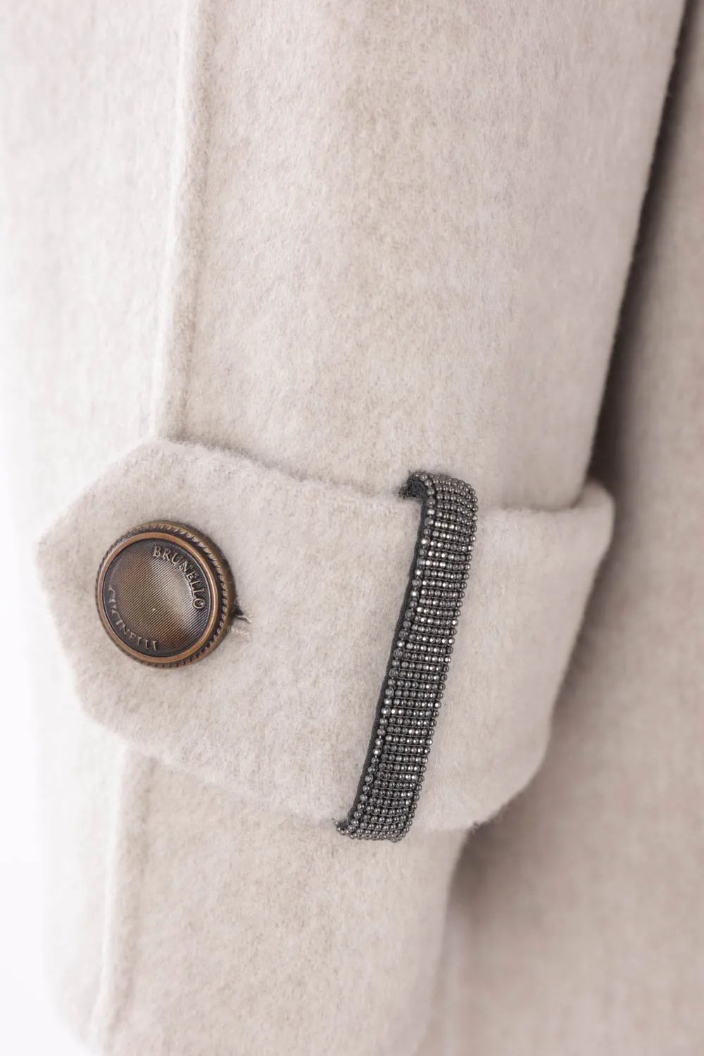 Double-Breasted High Neck Coat