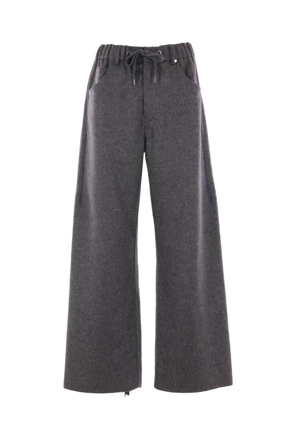 Drawstring Wide Leg Trousers