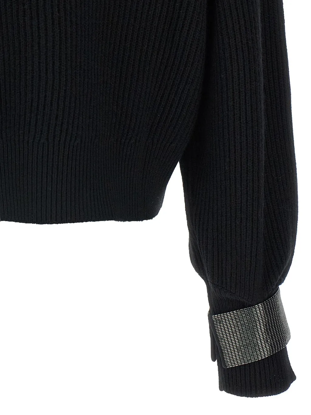 Monile Cuffs Crewneck Jumper