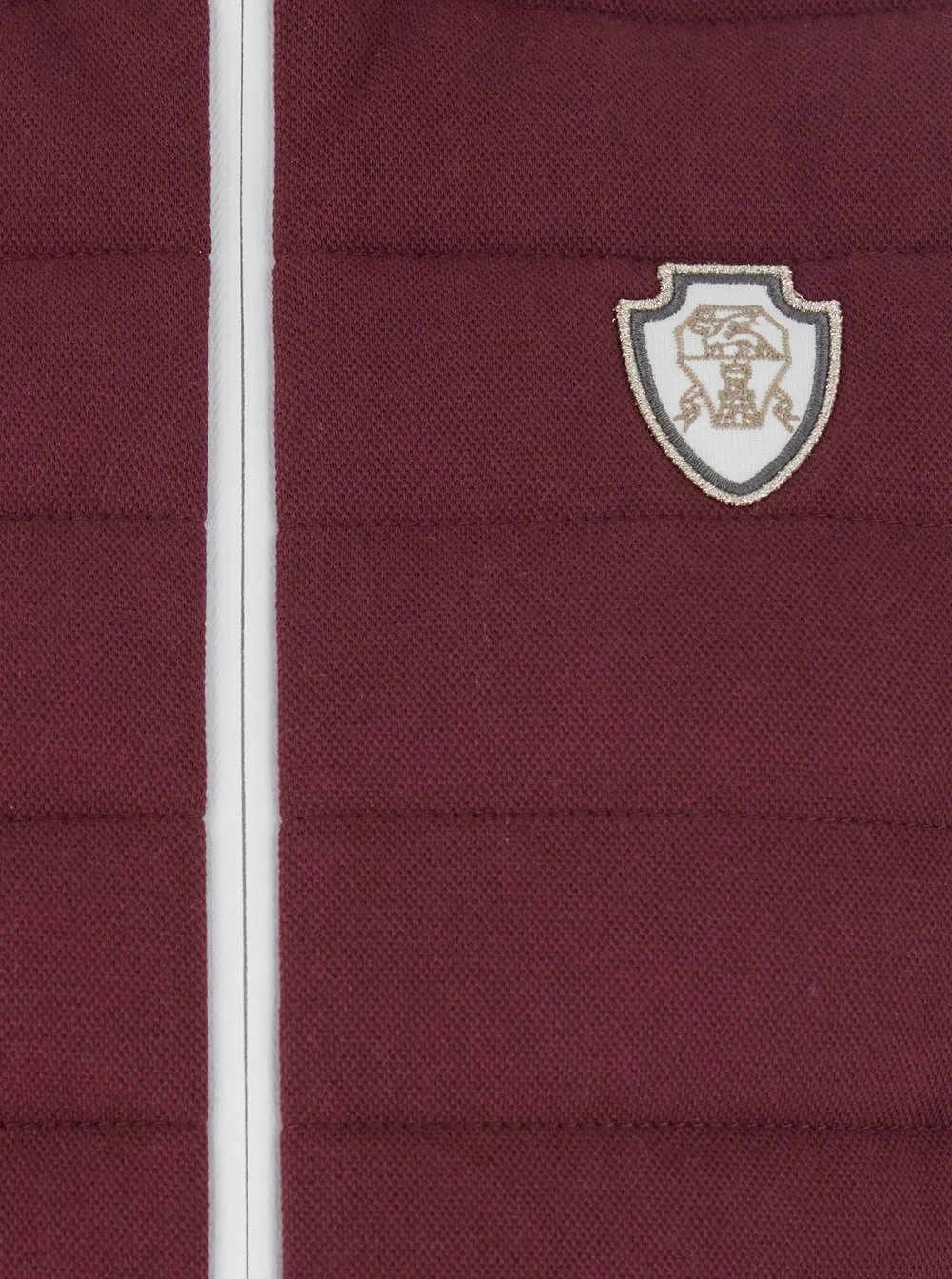 Logo Patch High Neck Gilet