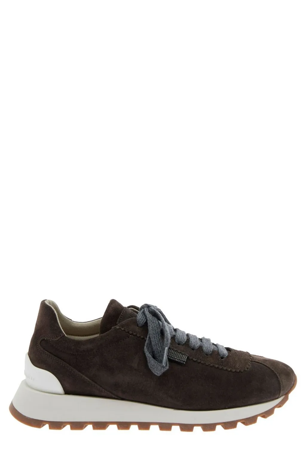 Round-Toe Lace-Up Trainers