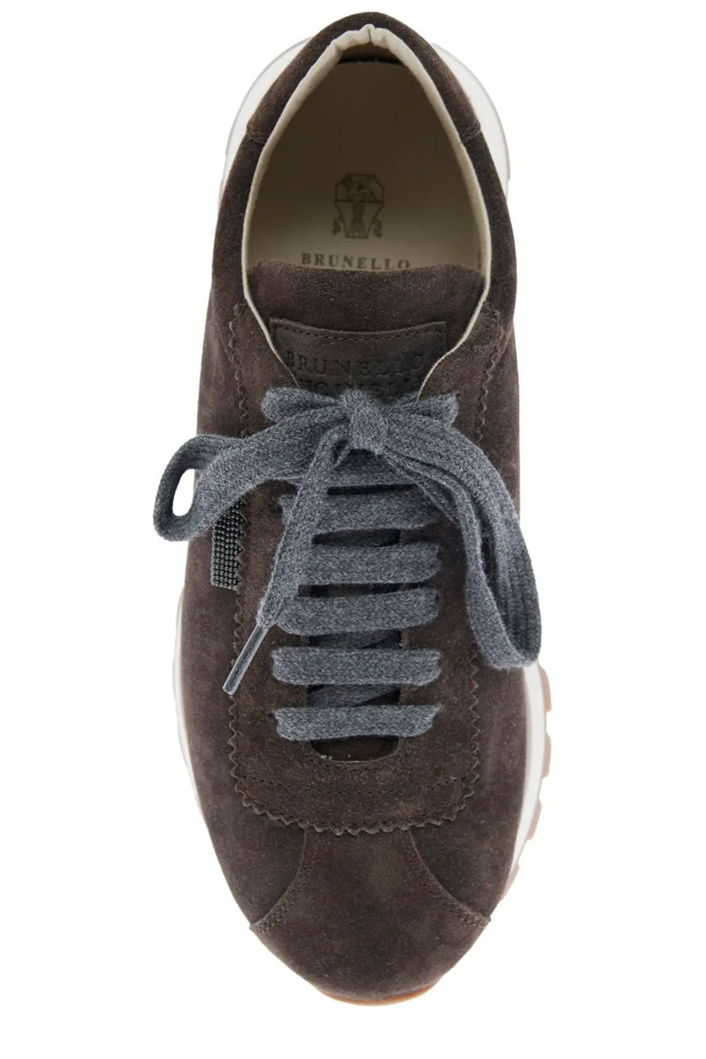 Round-Toe Lace-Up Trainers
