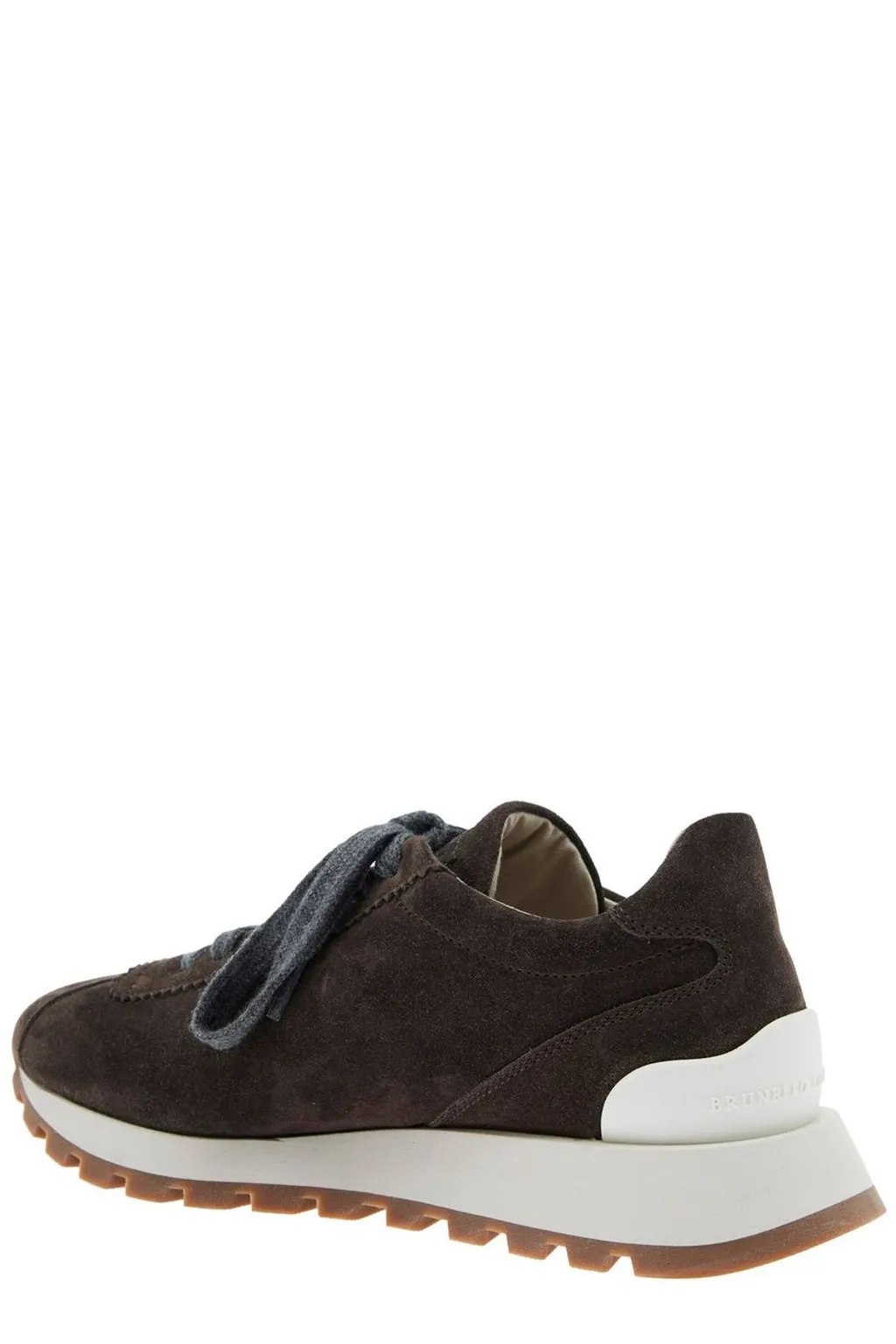 Round-Toe Lace-Up Trainers