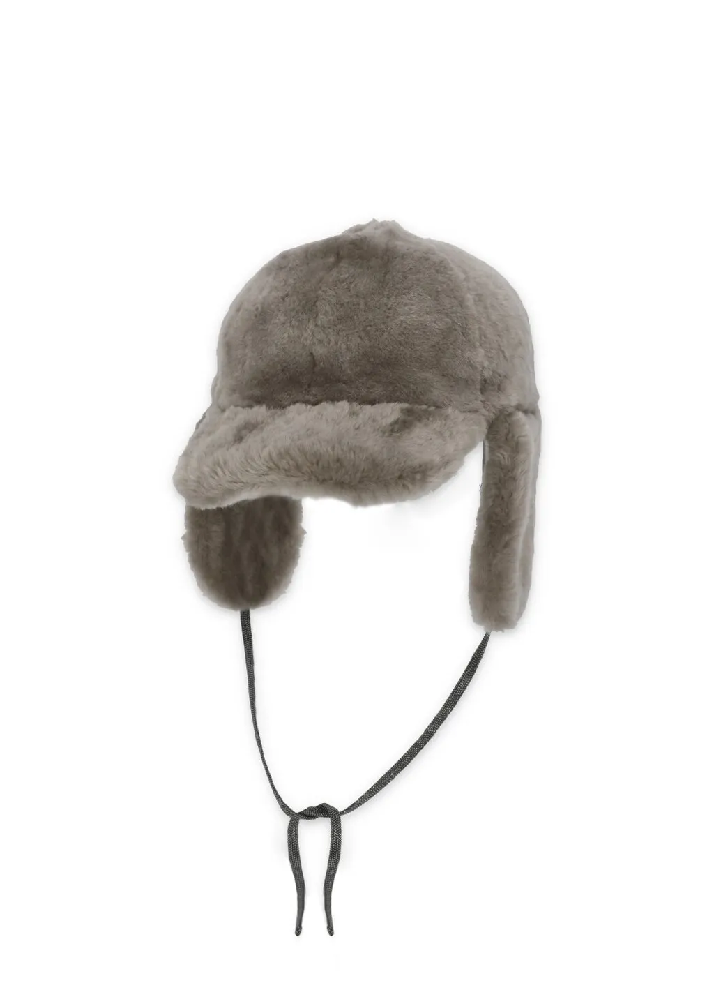 Strap Fastened Shearling Hat