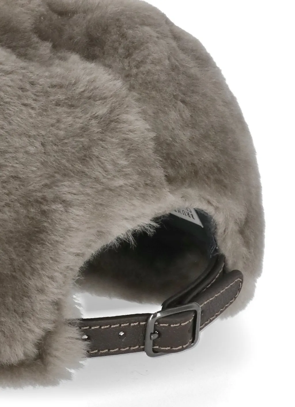 Strap Fastened Shearling Hat