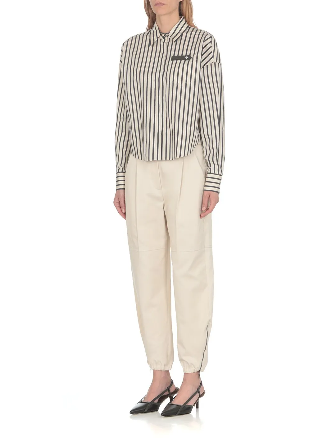 Striped Long-Sleeved Shirt