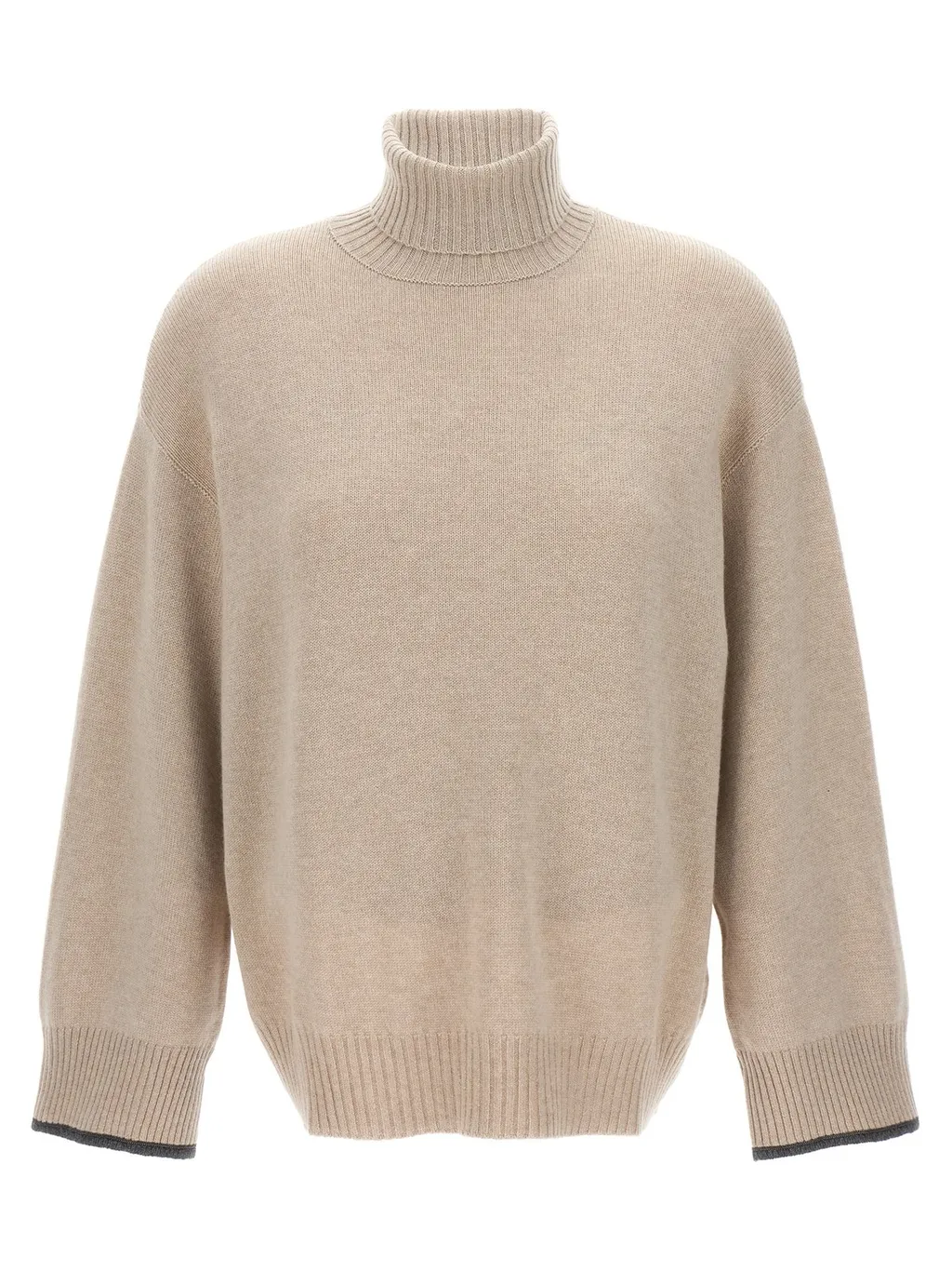 High-Neck Knitted Sweater