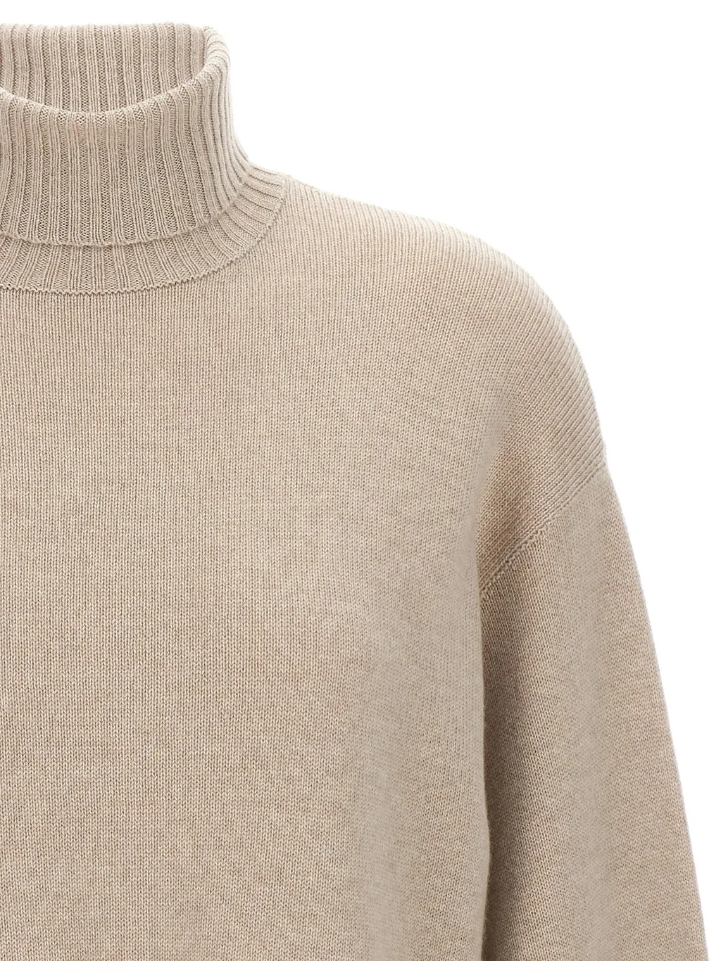 High-Neck Knitted Sweater
