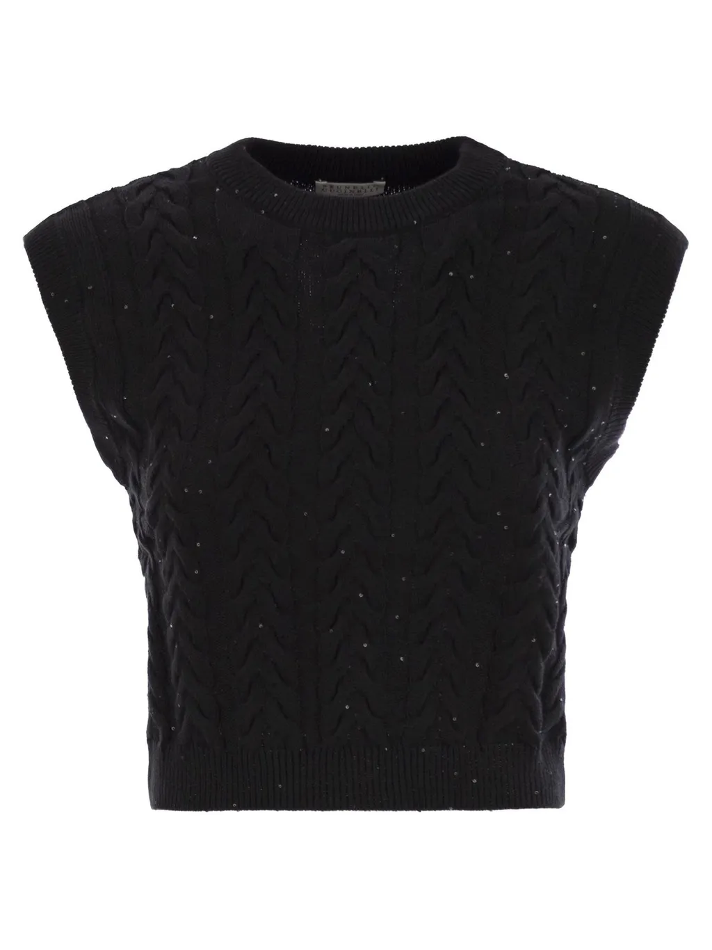 Dazzling Double Cable Knitted Vest