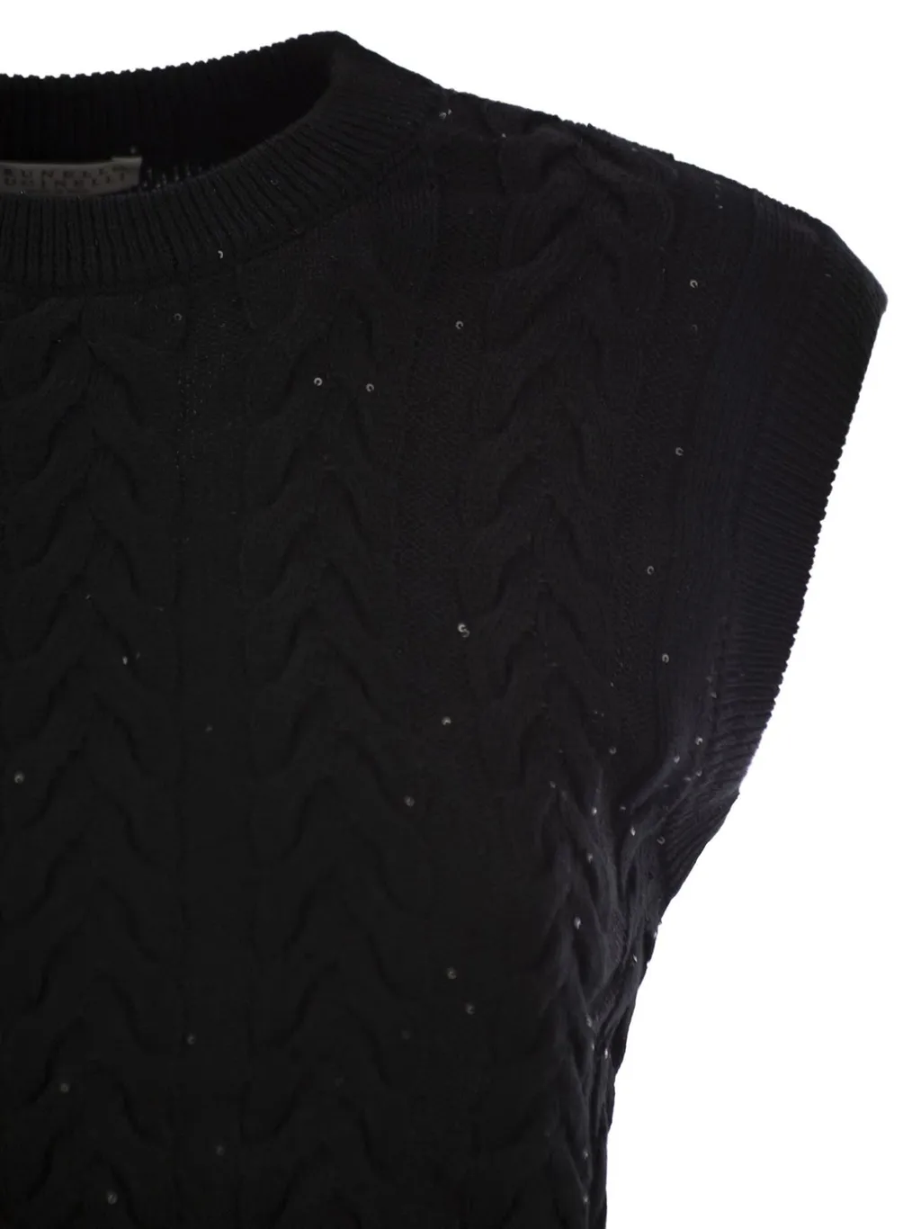 Dazzling Double Cable Knitted Vest
