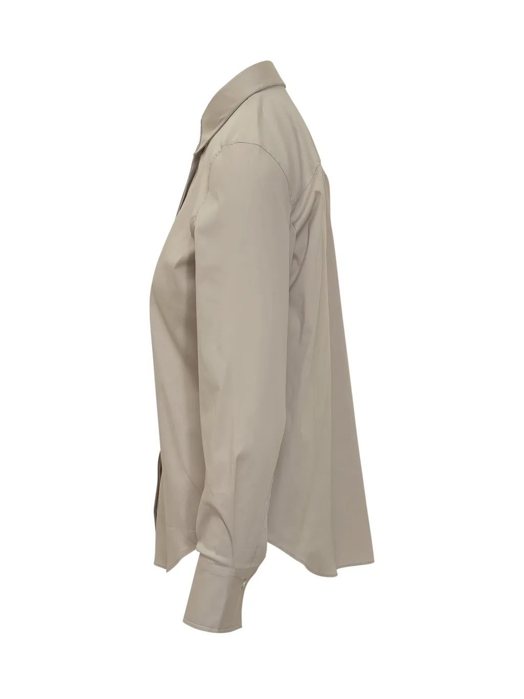 Monili Chain Detailed Long-Sleeved Shirt