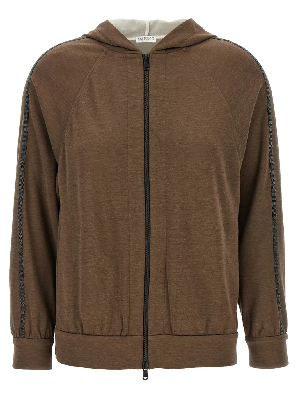 Zip-Up Long Sleeved Sweatshirt