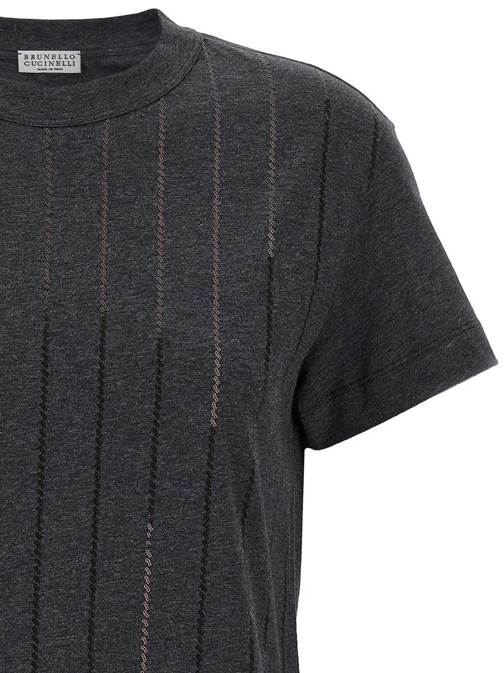 Micro Sequin Embellished T-Shirt