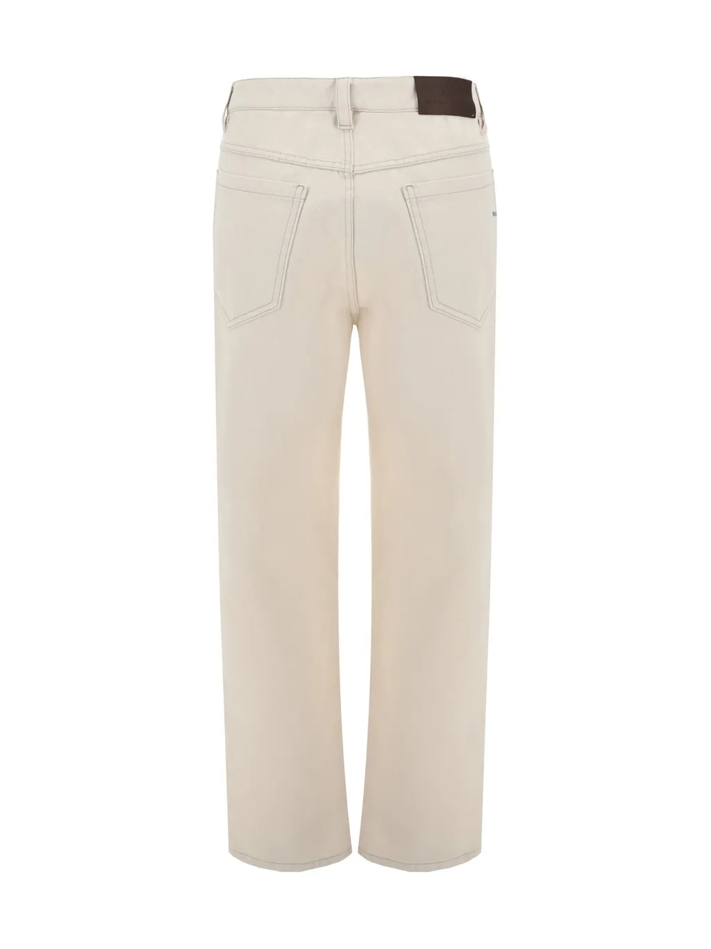 Logo Patch Cropped Jeans