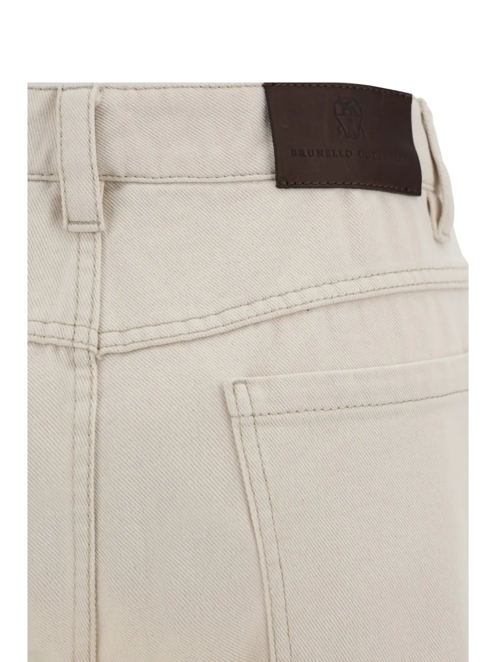 Logo Patch Cropped Jeans