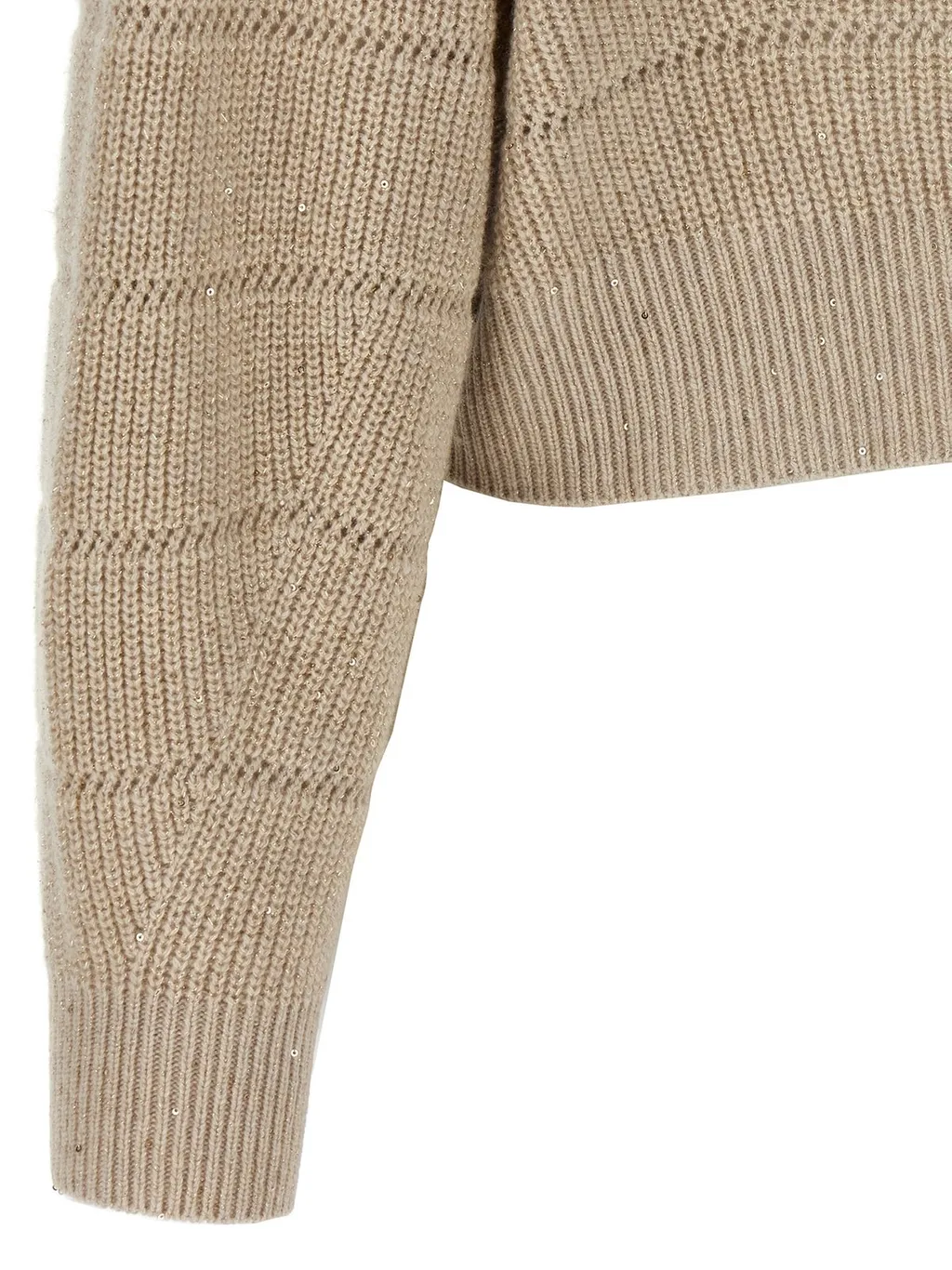 High-Neck Cropped Jumper