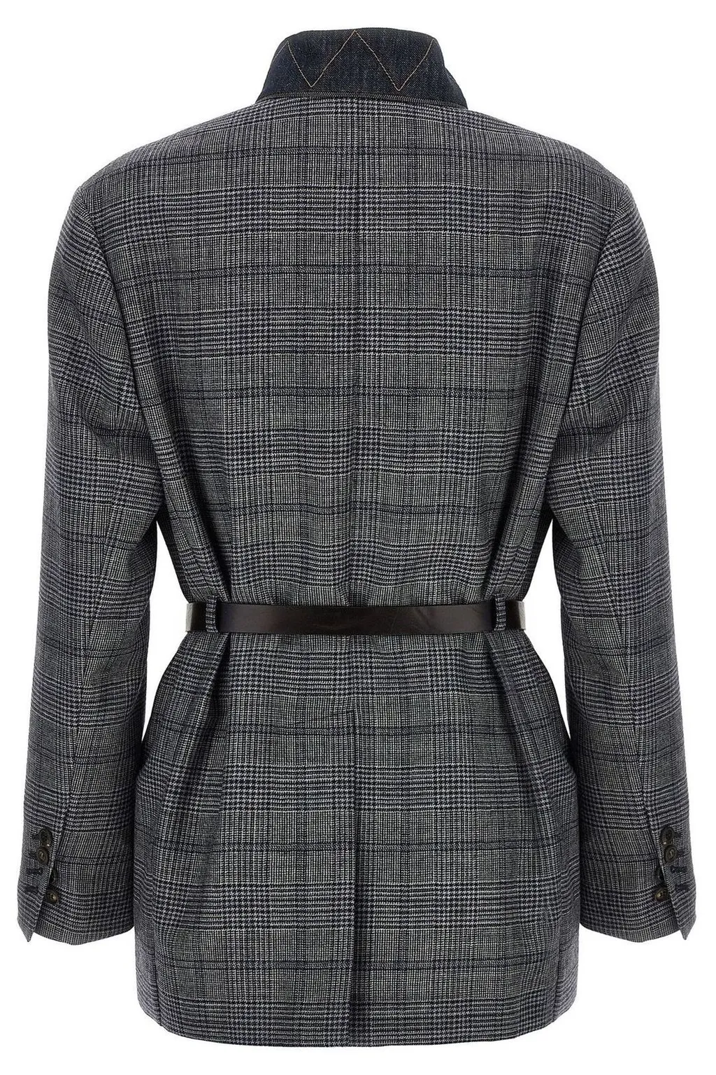 Single-Breasted Belted Blazer