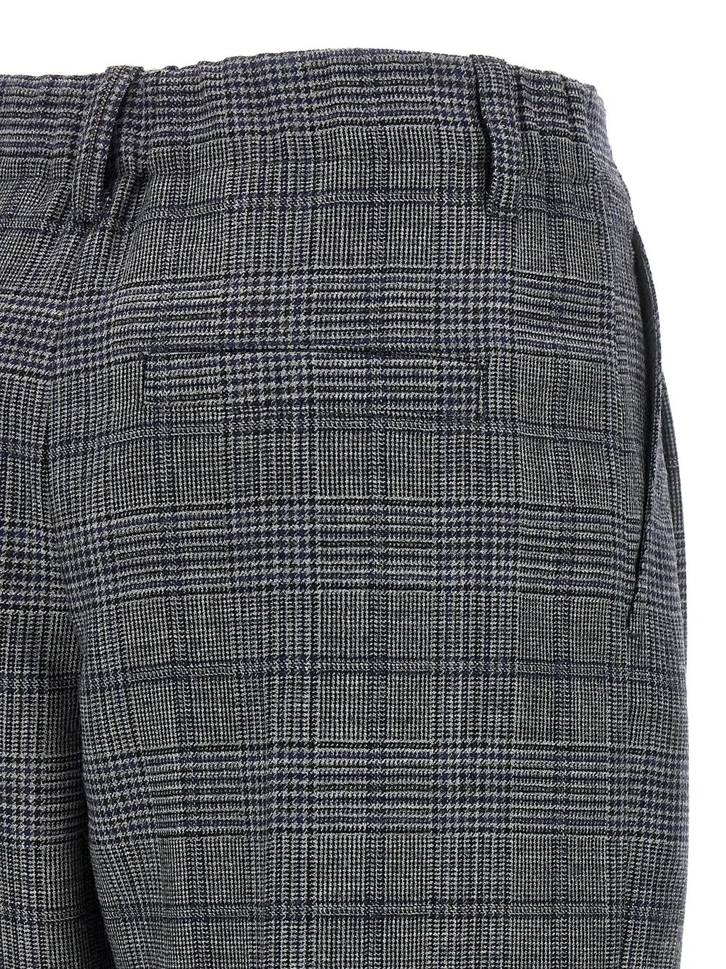 Houndstooth Detailed Pleated Pants