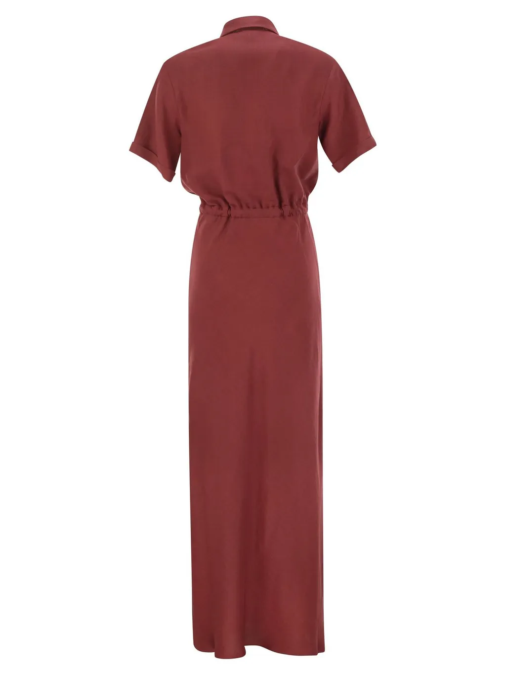 Drawstring Waist Maxi Dress