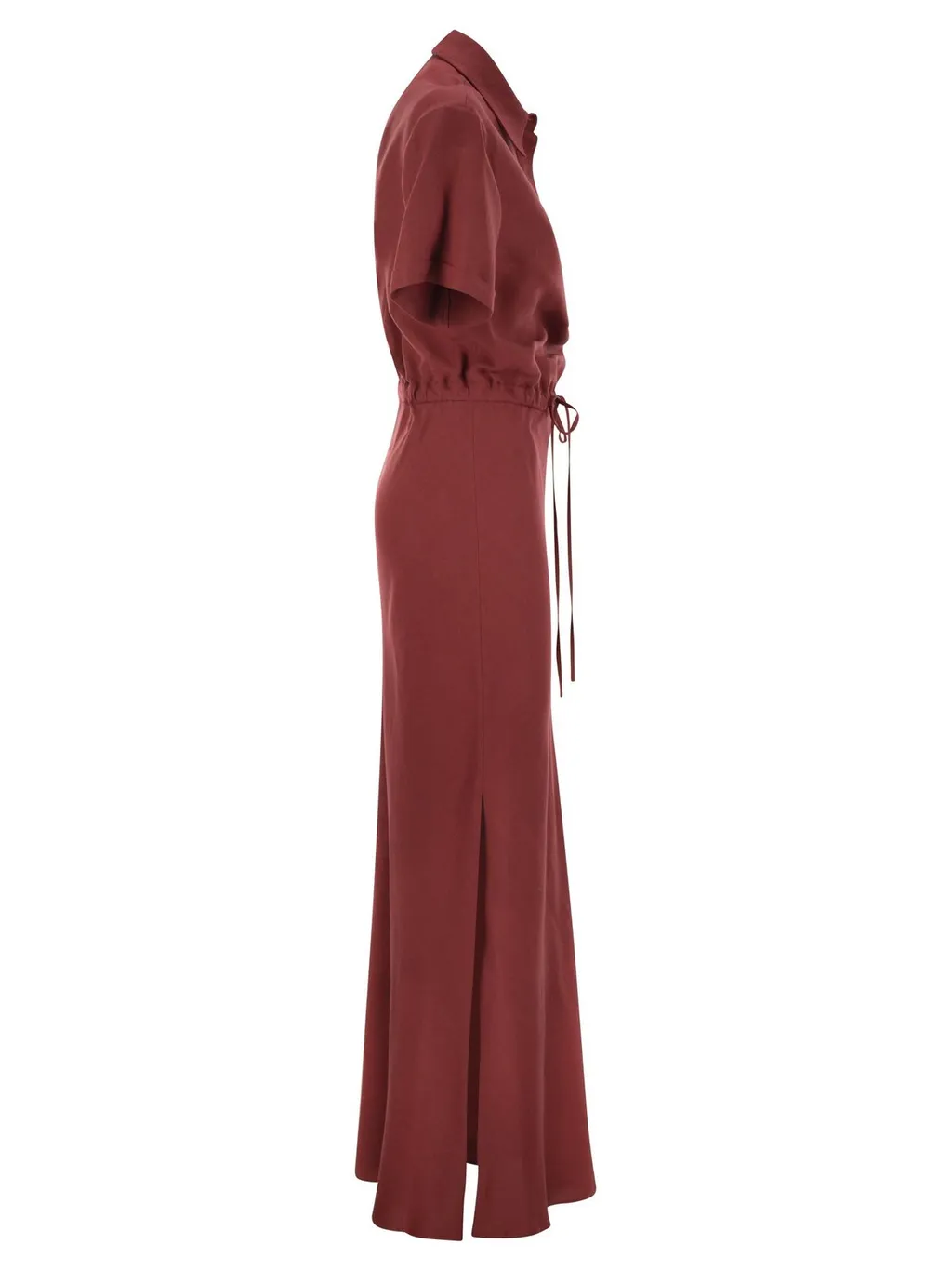 Drawstring Waist Maxi Dress