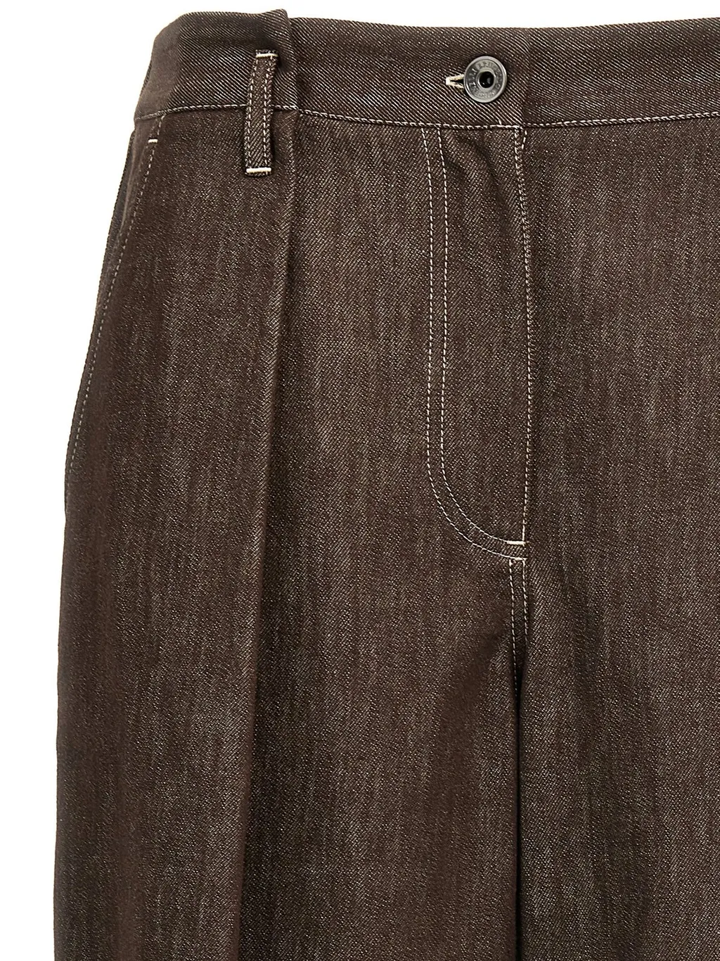 Pleated Wide-Leg Pants