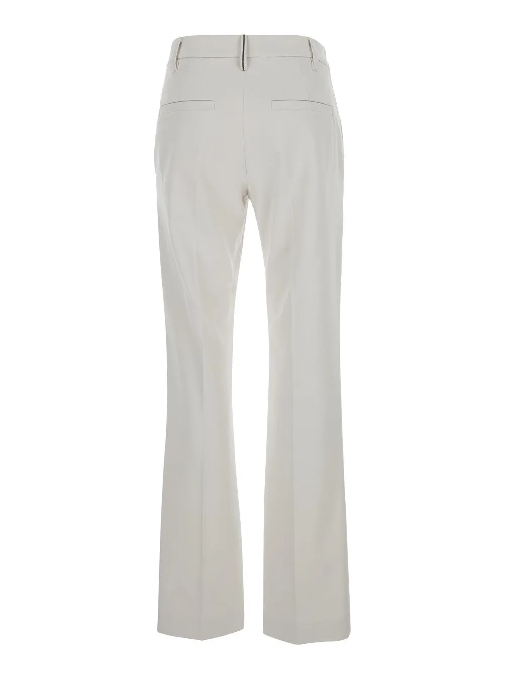 Monili-Embellished Straight Leg Trousers