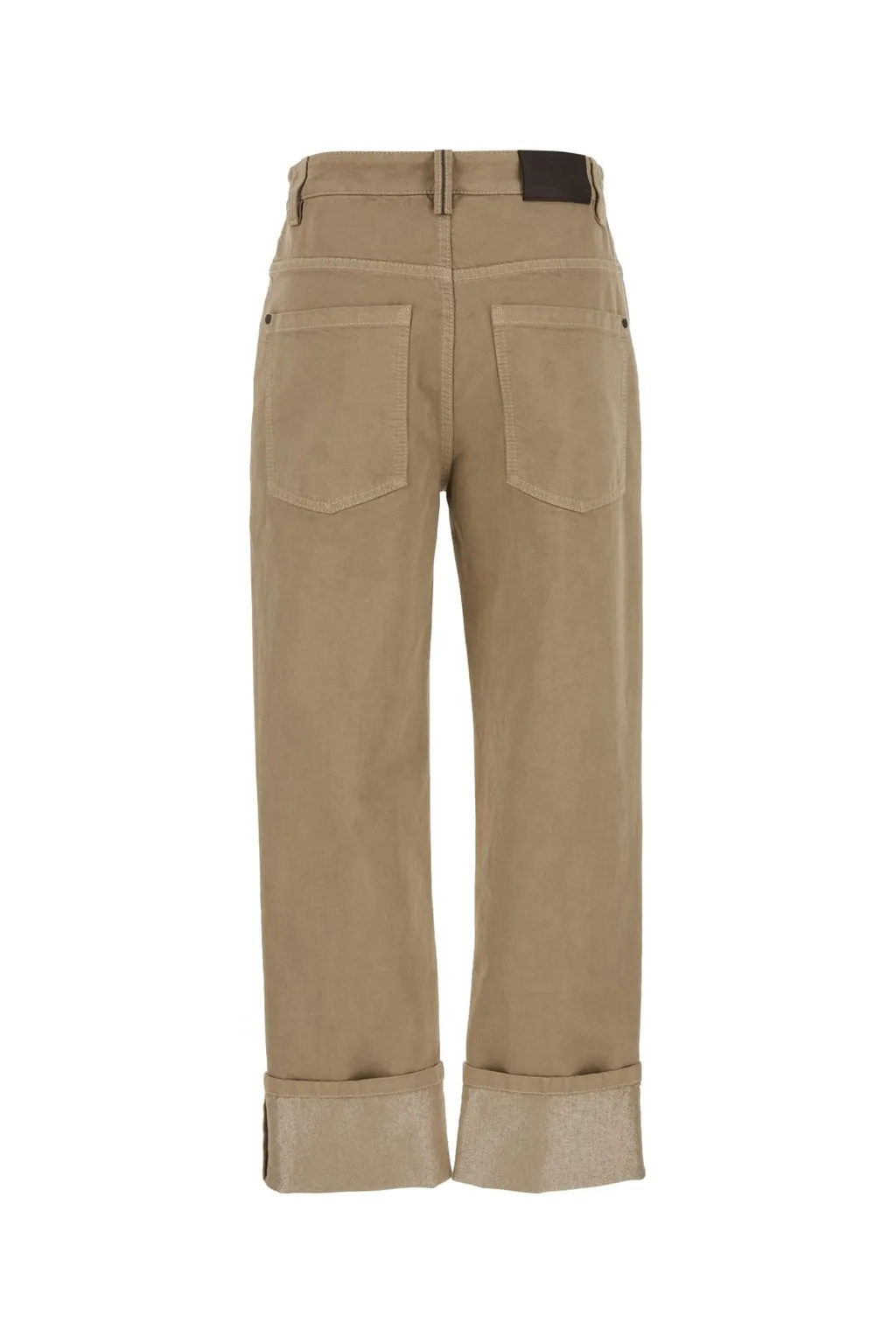 Dyed Sparkling Denim Cropped Trousers