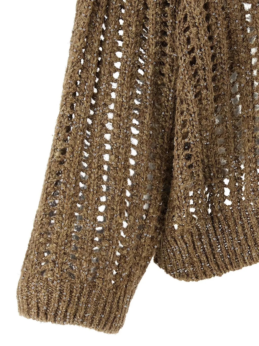 Crewneck Open-Knit Jumper