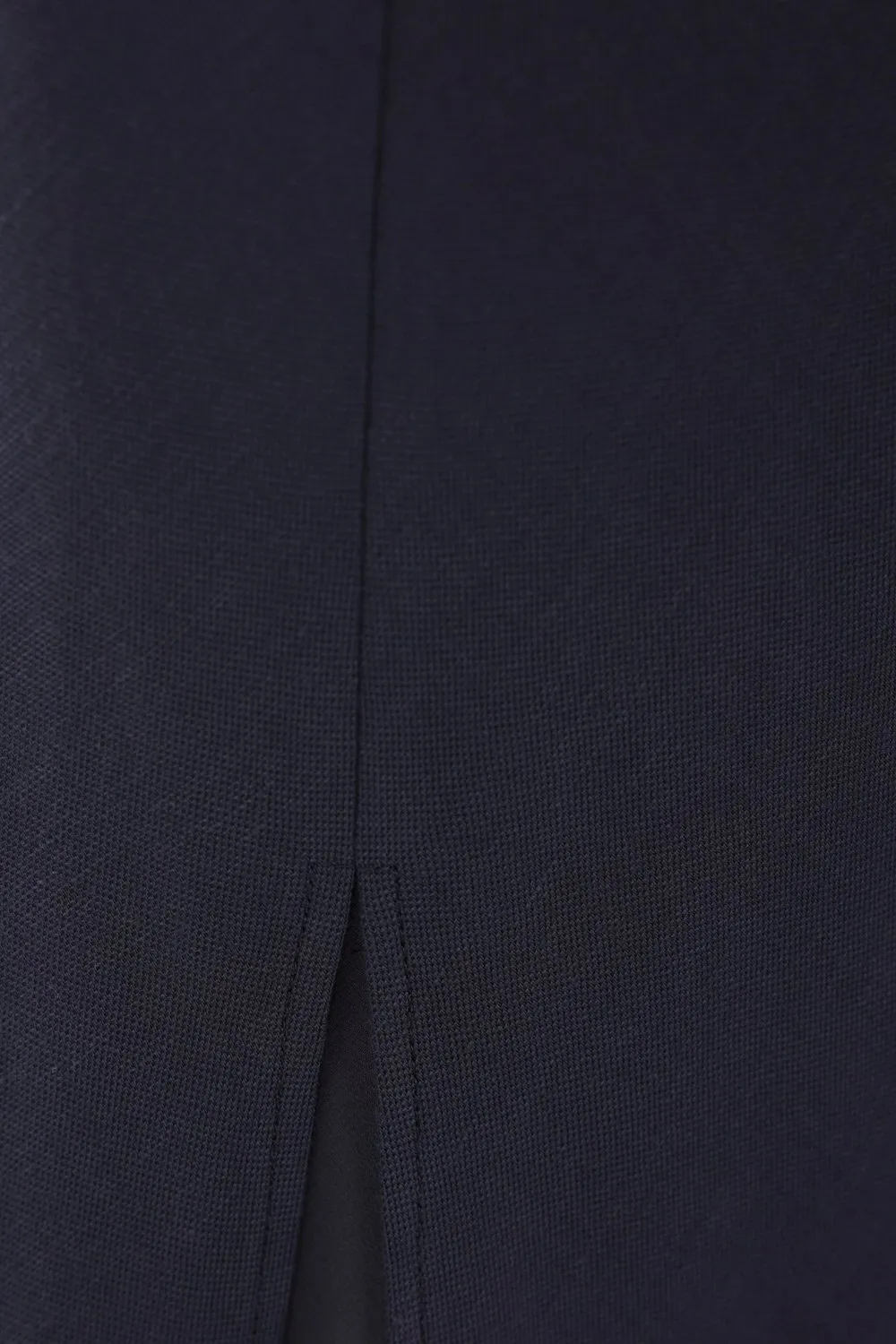 Side Slit Twill Maxi Skirt