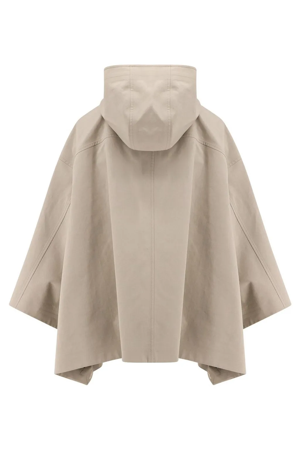 Cape-Sleeved Hooded Jacket