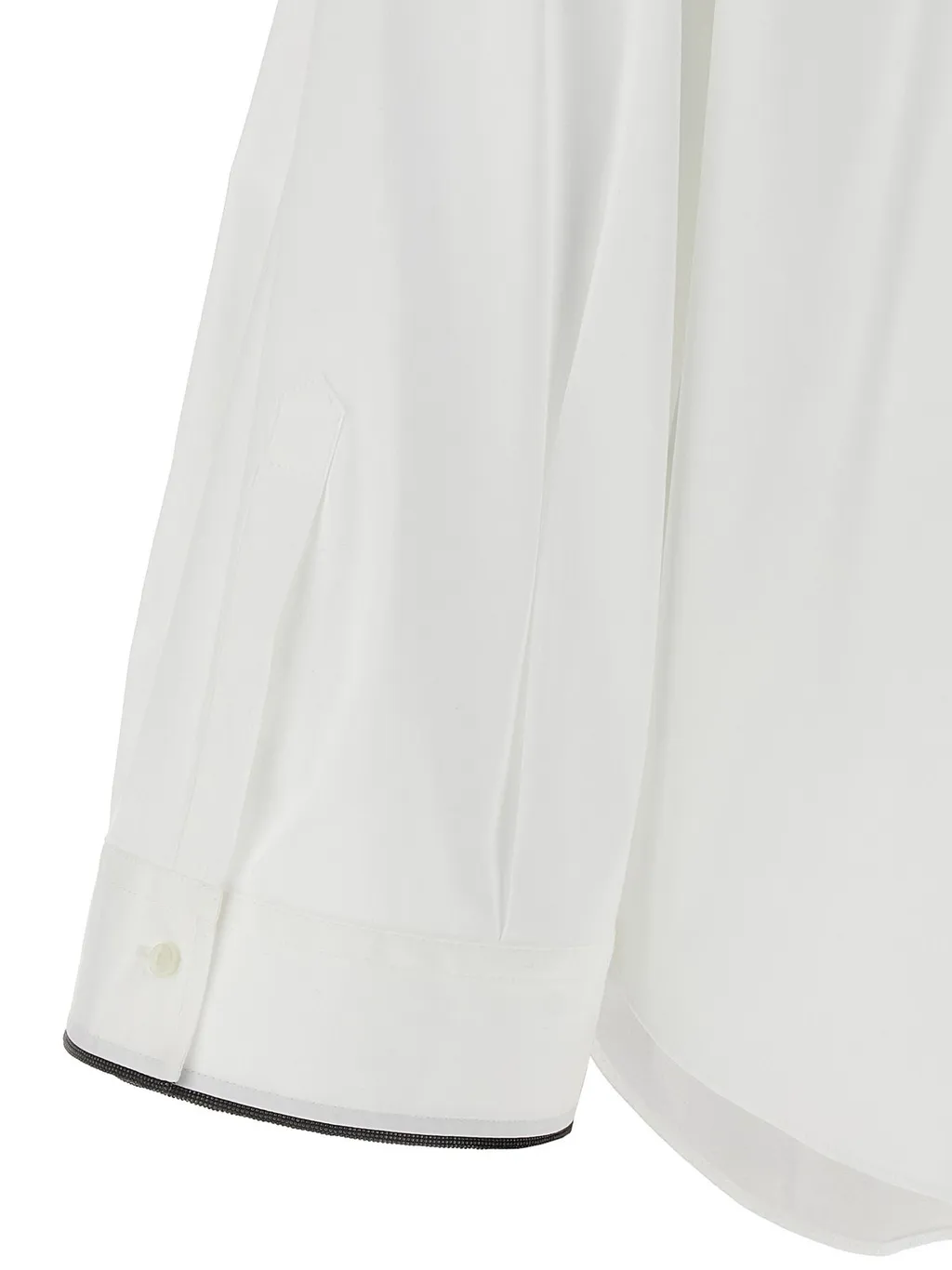 Spread-Collared Buttoned Shirt