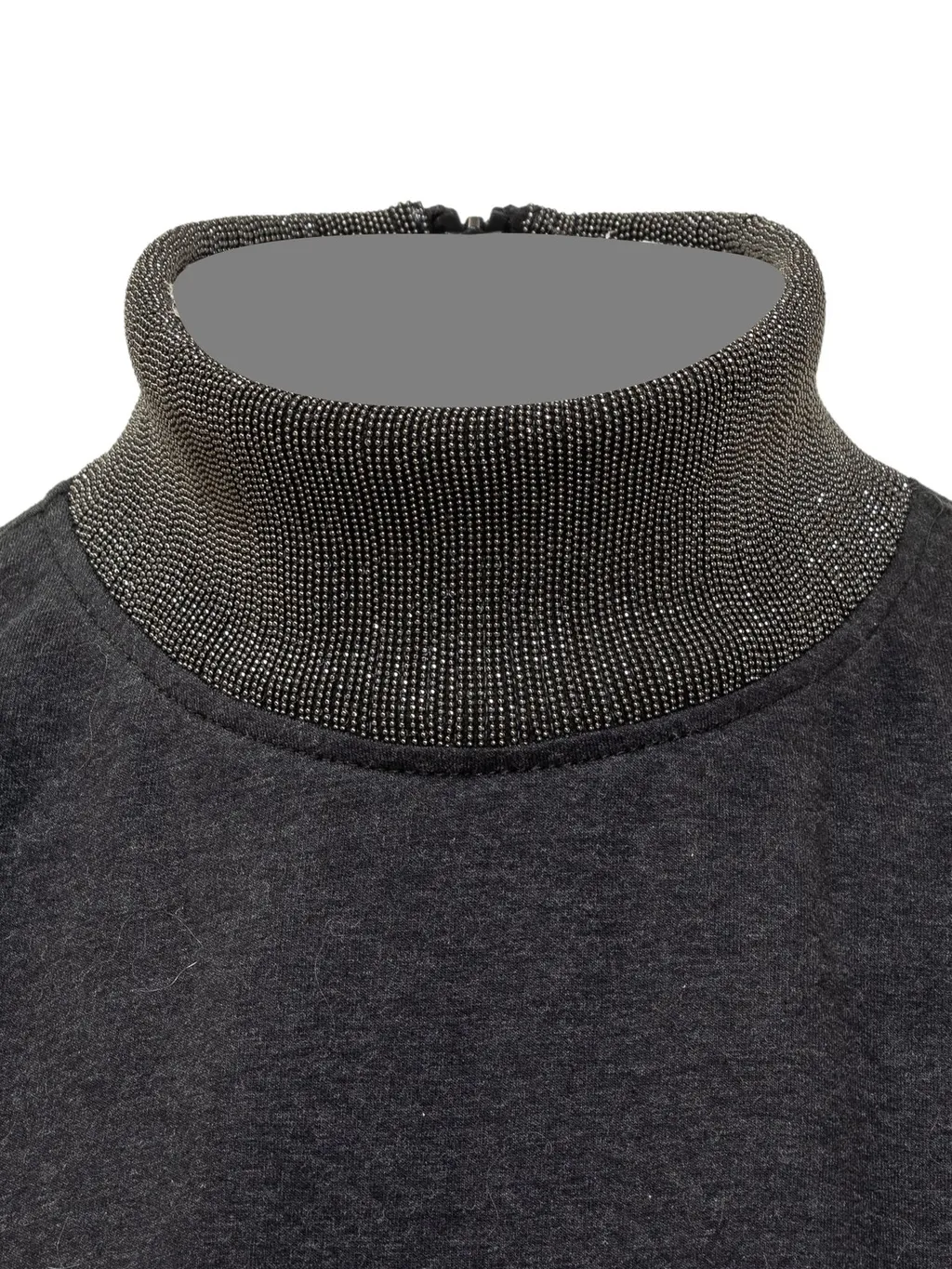 Monili-Detailed High Neck Dress