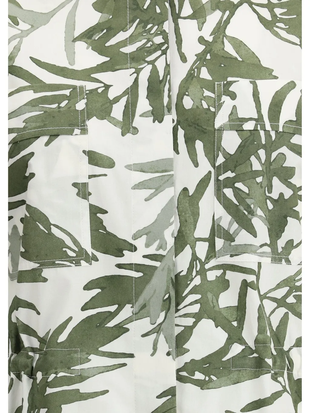 Leaf Printed Short-Sleeved Shirt
