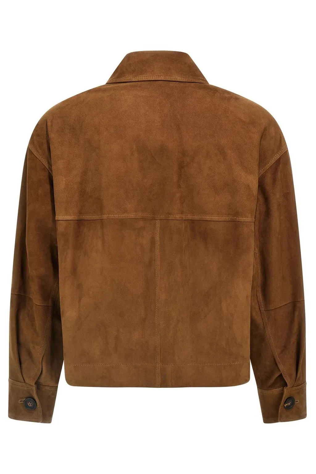 Long-Sleeved Button-Up Jacket