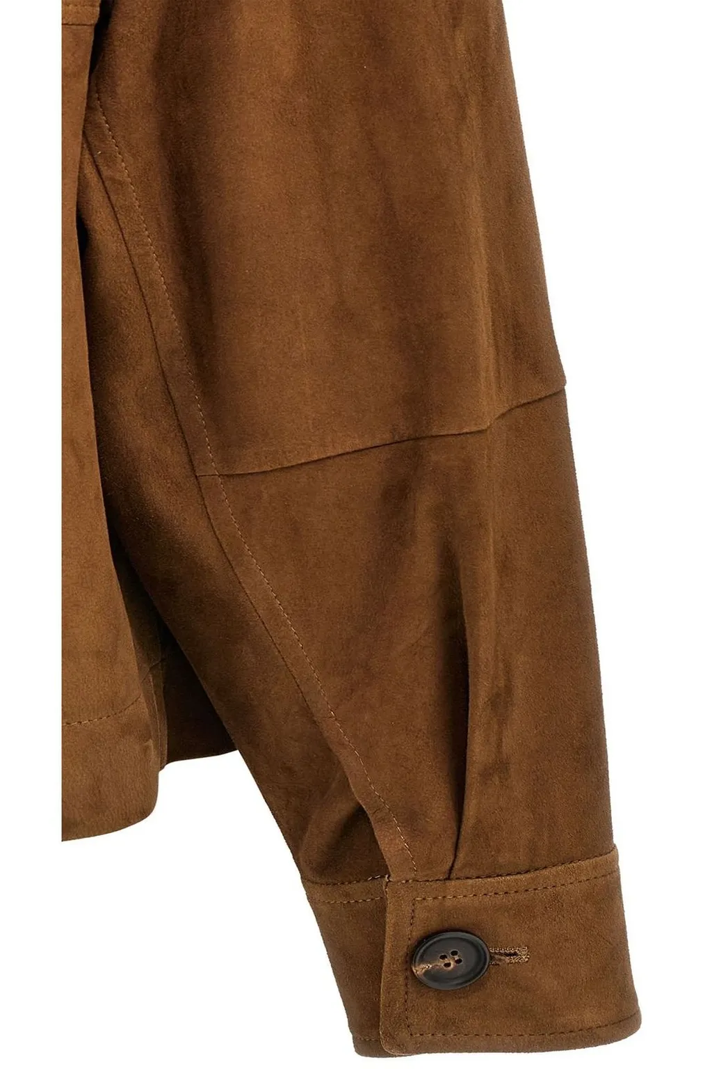 Long-Sleeved Button-Up Jacket