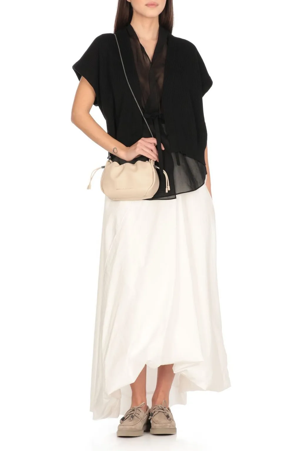 Layered Tied Waist Cardigan