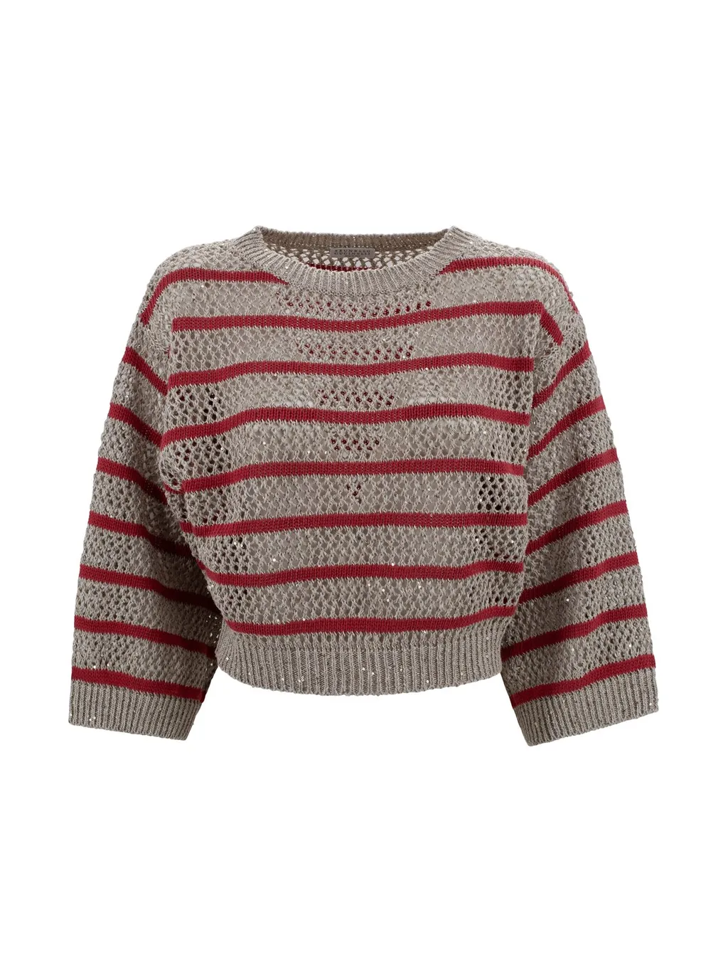 Dazzling Striped Net Jumper