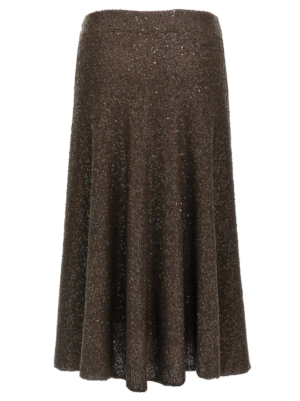 High-Waisted Sequin Embellished Skirt
