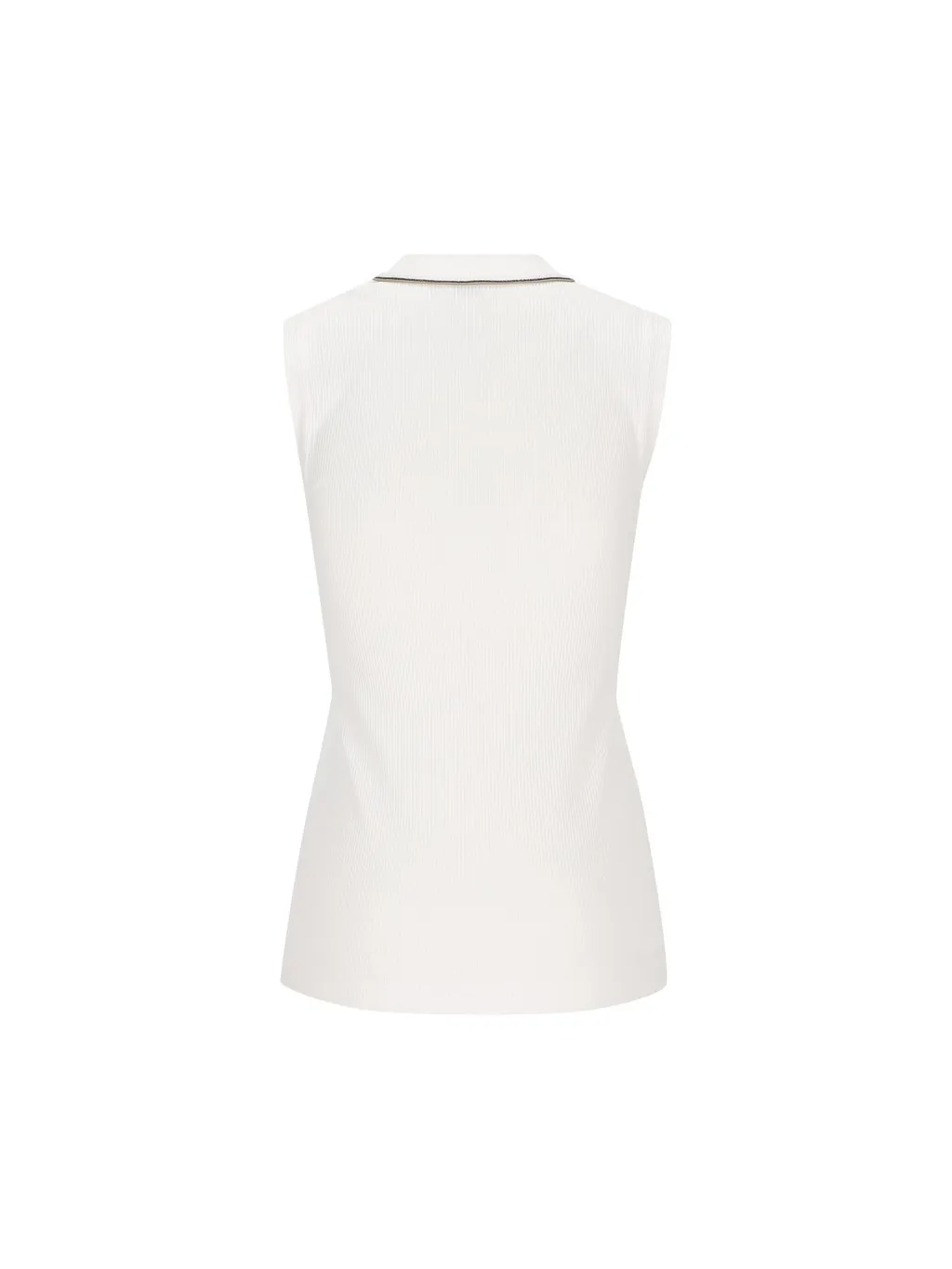 Shiny Pip Ribbed Jersey Top