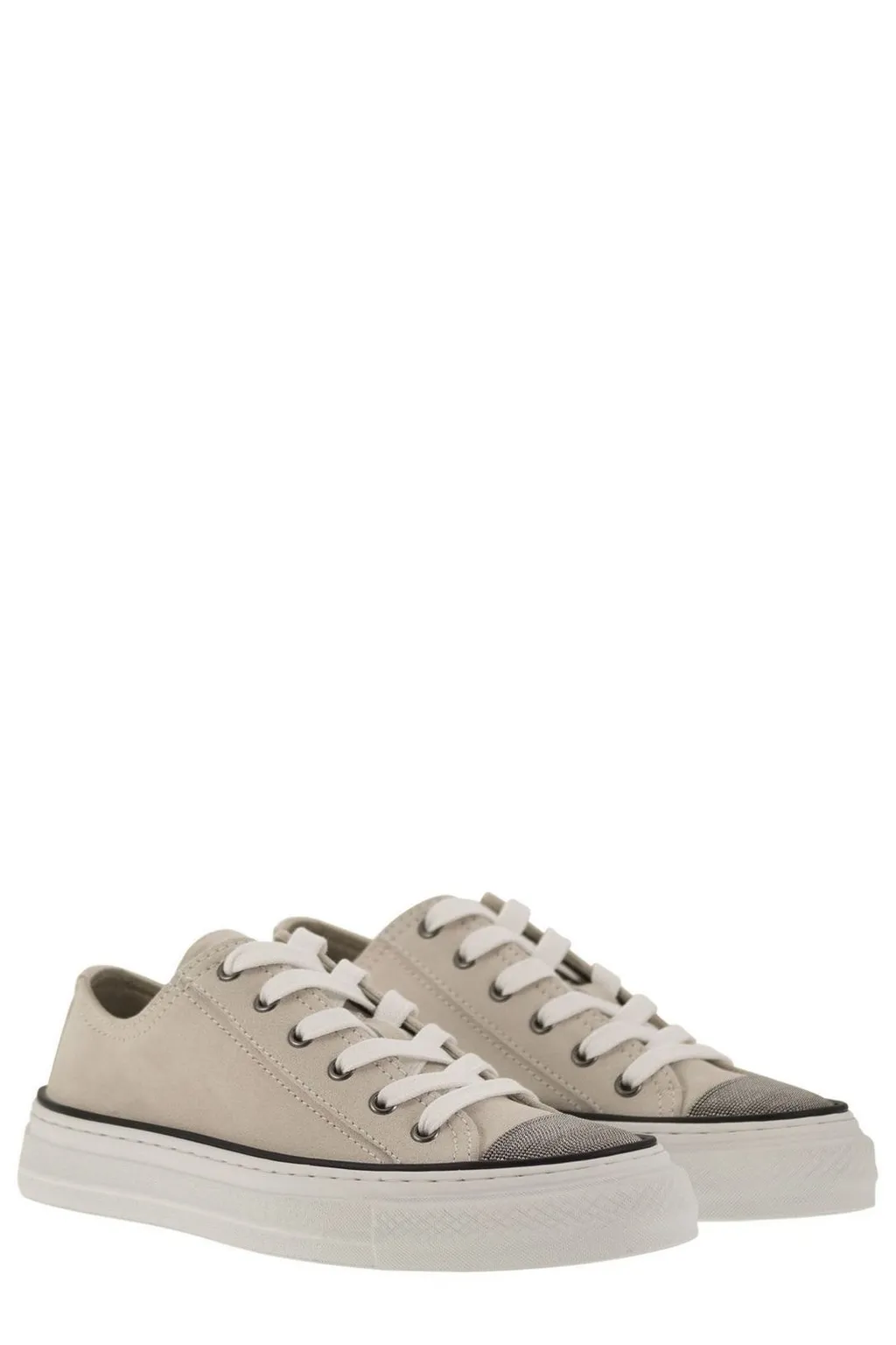 Round Toe Laced Sneakers
