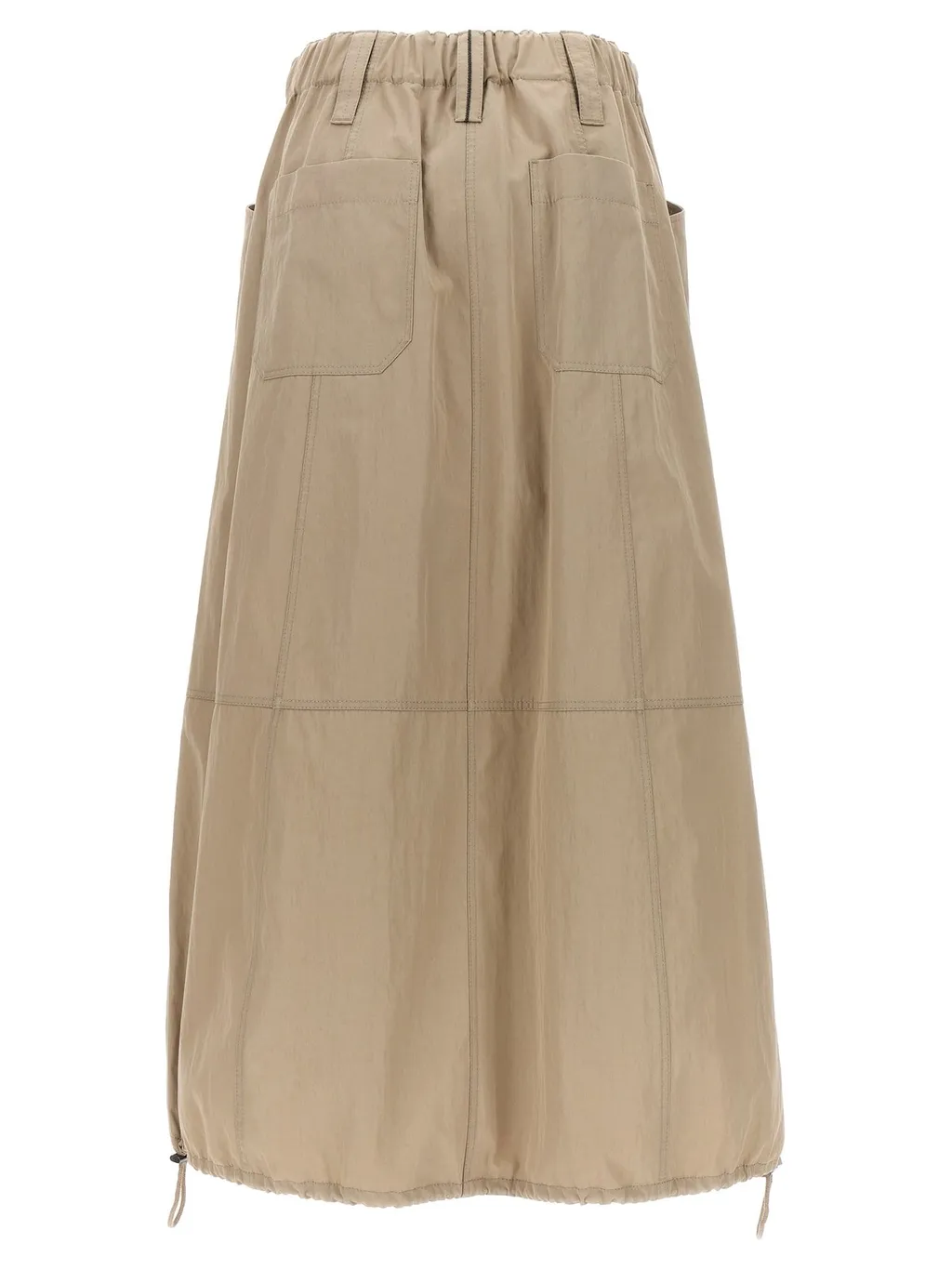 Drawstring Midi Skirt