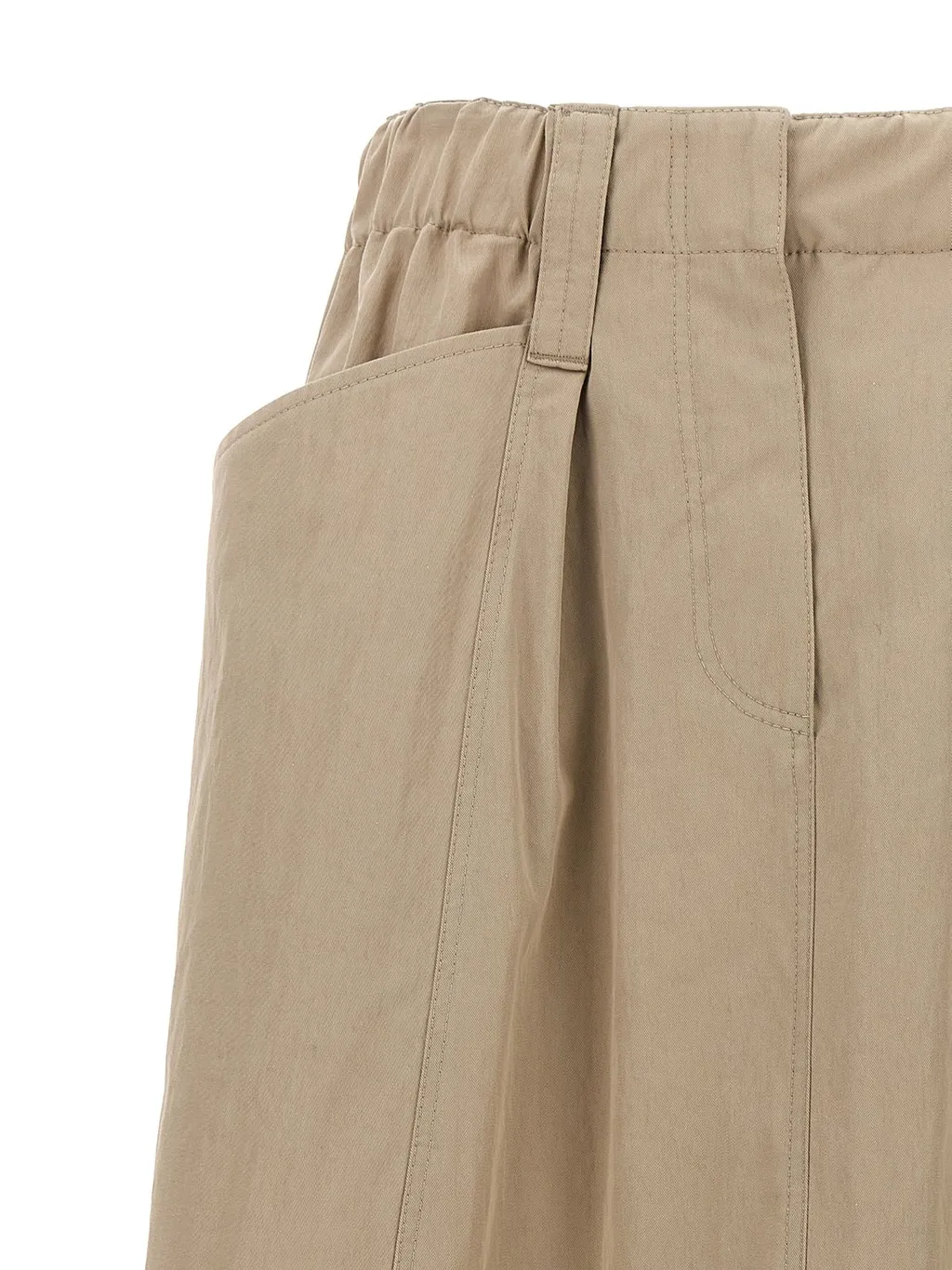 Drawstring Midi Skirt