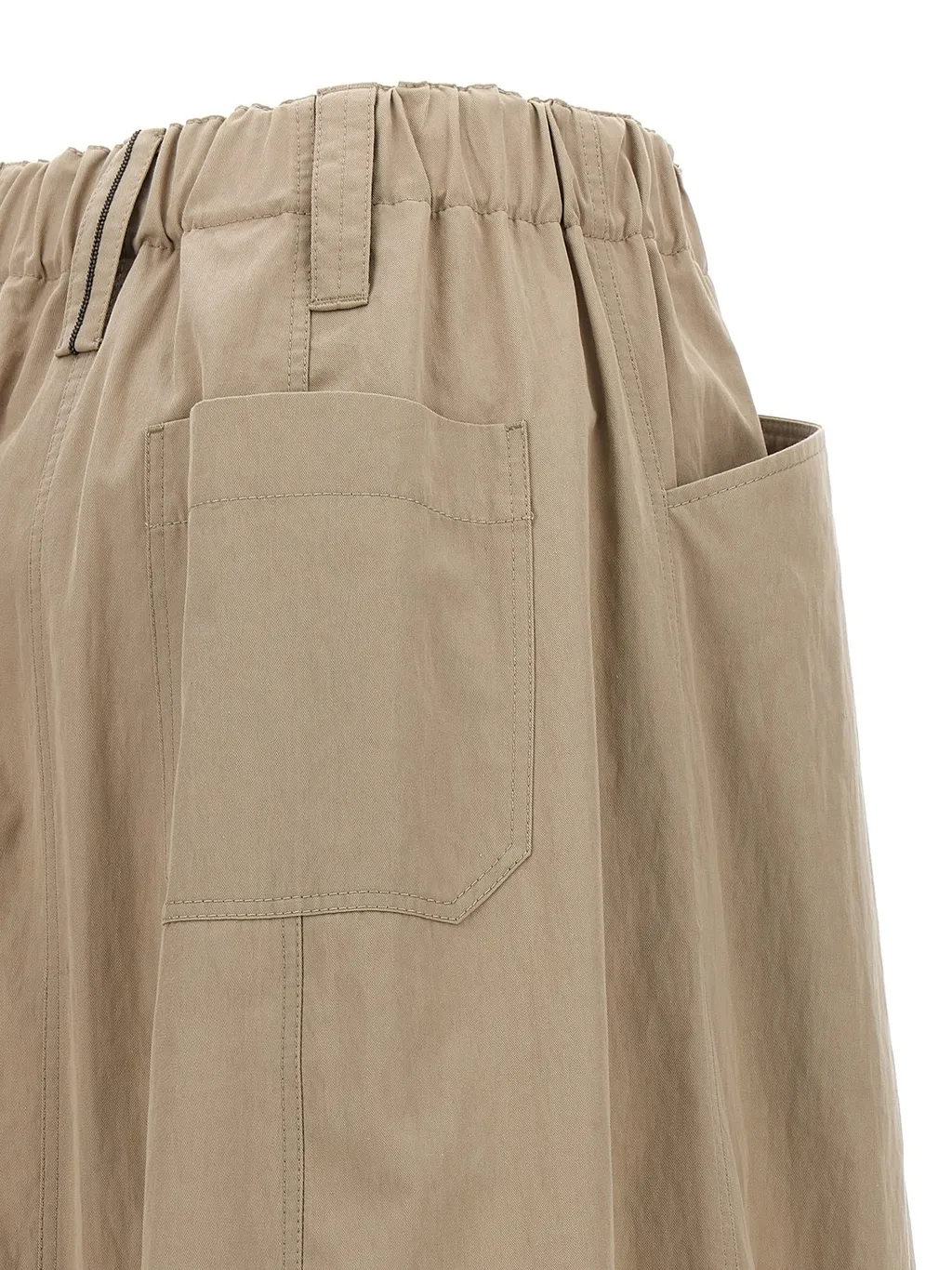 Drawstring Midi Skirt