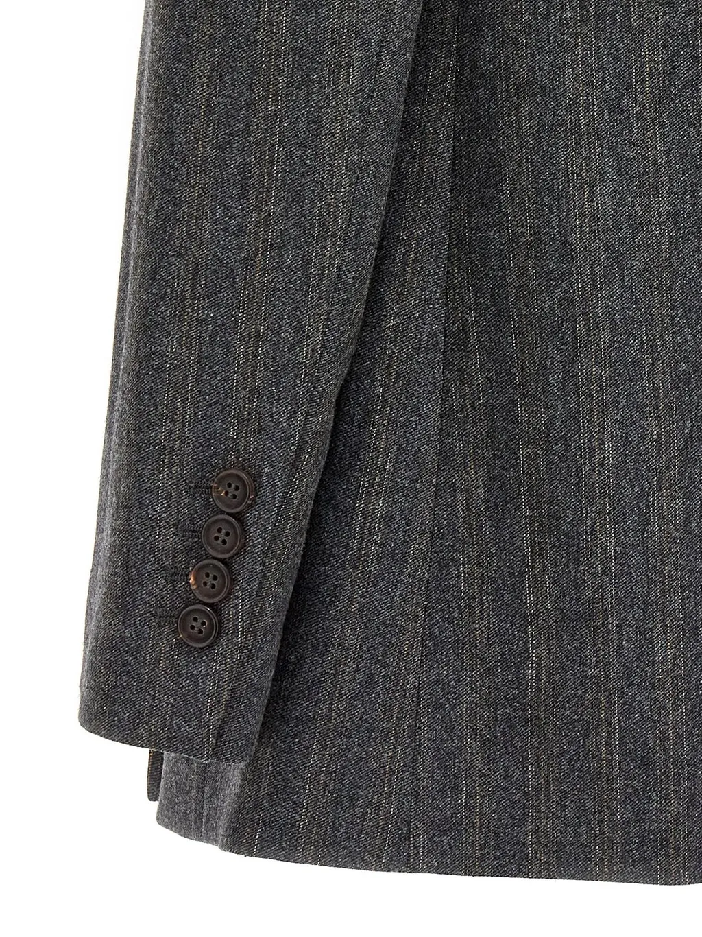 Striped Double-Breasted Blazer